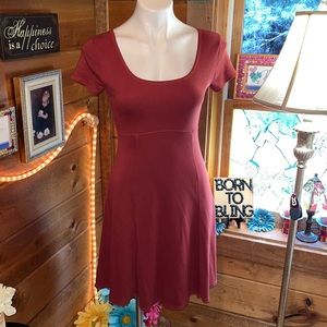 Equipment dress made in Australia size 8 rust colored fit & flare poly/cotton